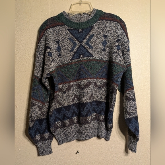 Men's Multicolor Patterned Sweater - Picture 1 of 1